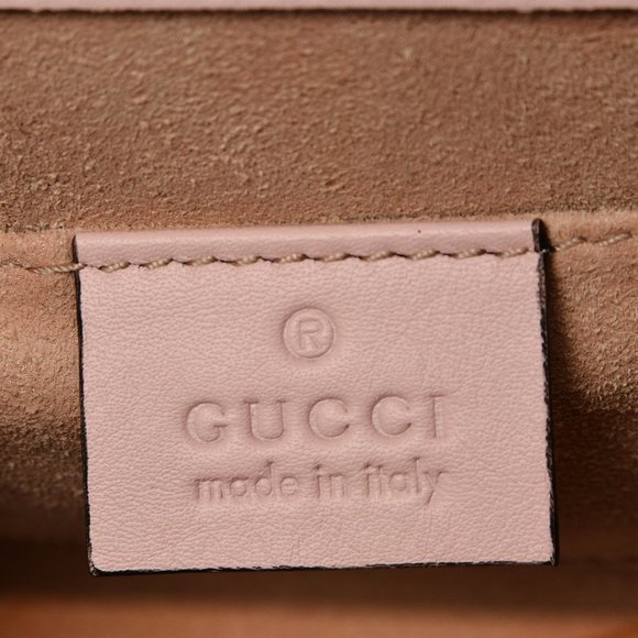 Gucci Crystal Star Small Padlock Shoulder Bag Pink New with Dust Bag - Picture 8 of 11